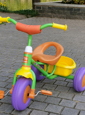 祺月儿童三轮车脚踏车1-3周岁宝宝婴儿小孩童车简易2-5岁溜娃神器