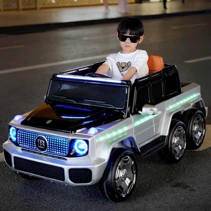 迈巴赫奔驰大G儿童电动车六轮汽车玩具车越野车可坐大人亲子童车
