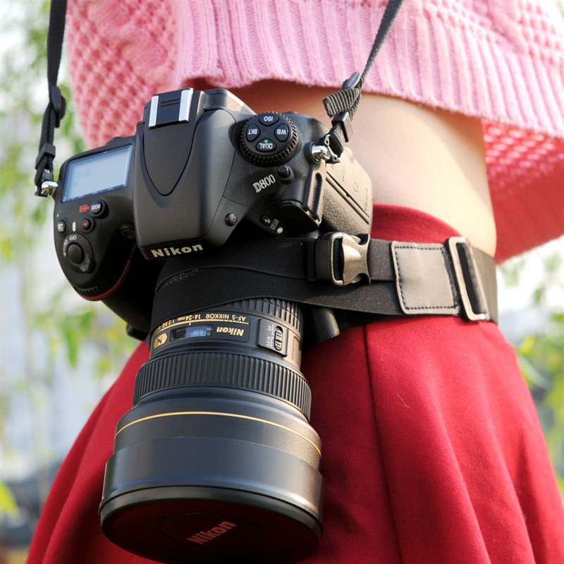 网红单反相机固定腰带微单电登山骑行腰包带便携数码摄影配件器材
