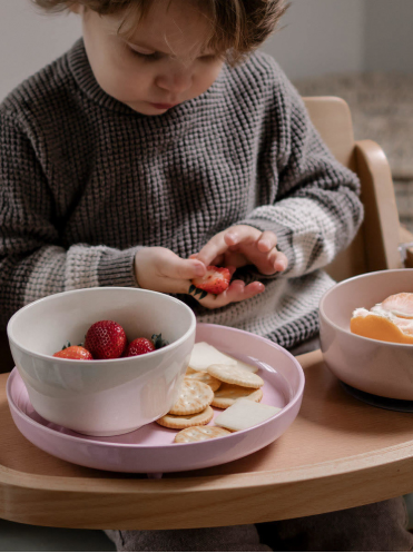 miniware宝宝餐盘学吃训练吸盘式儿童竹纤维辅食餐具