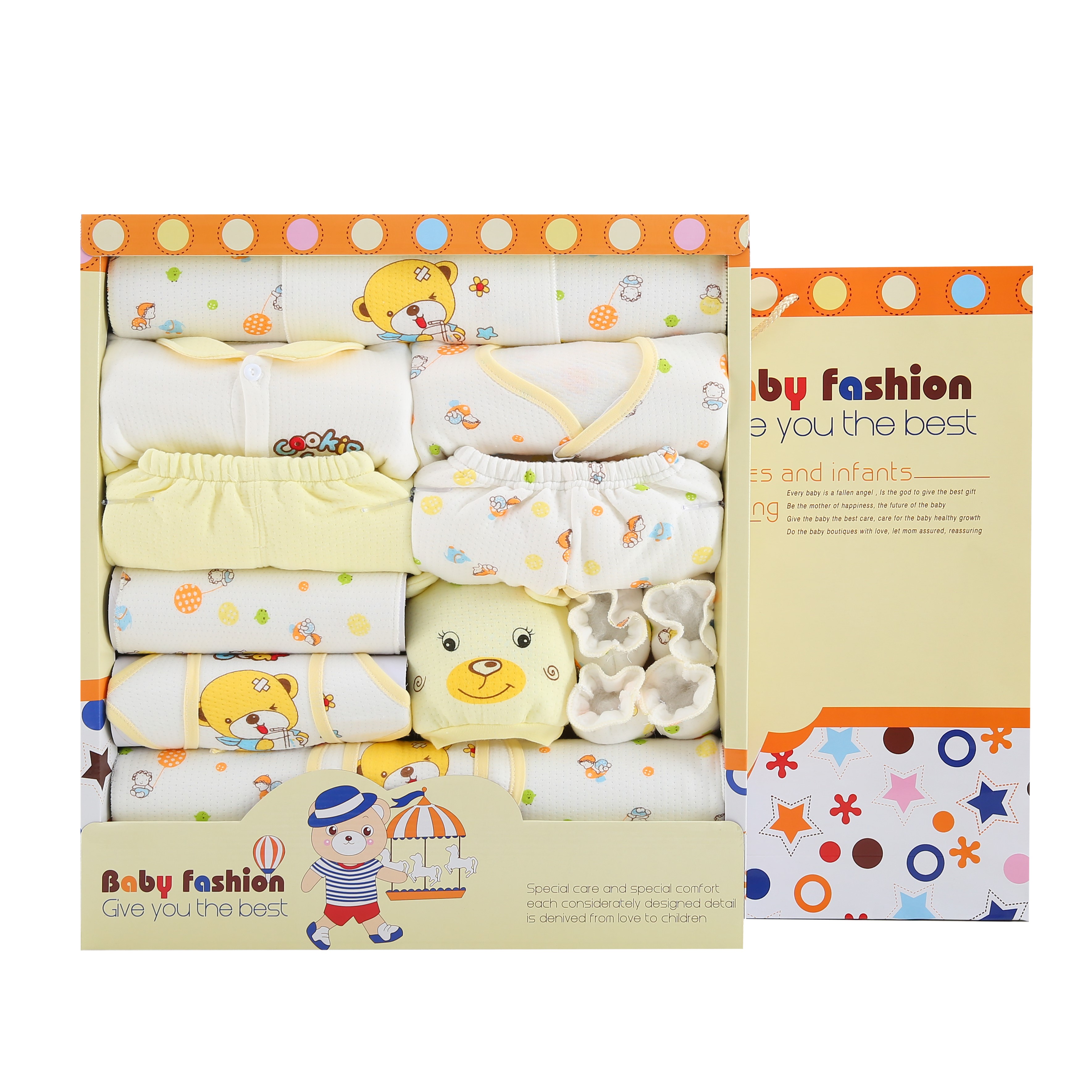 婴儿衣服纯棉0-3个月6新生儿礼盒套装秋冬装送礼初生满月宝宝用品