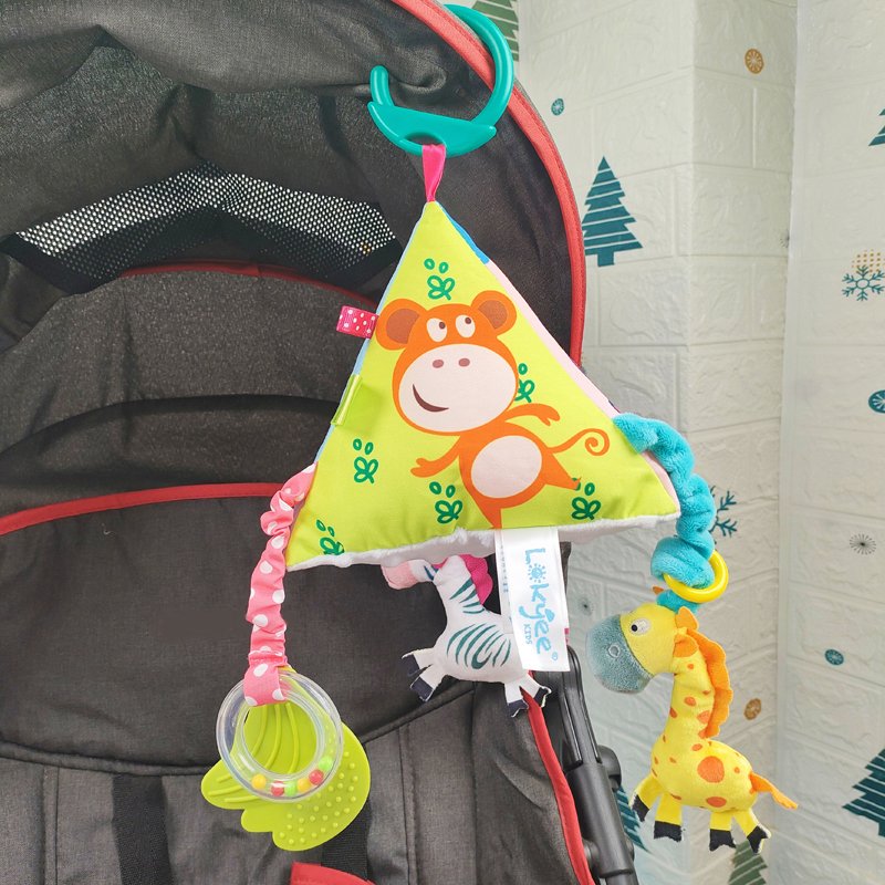 婴幼儿推车挂件0-3月儿童床上床头摇铃宝宝吊挂头顶悬挂玩具哄娃