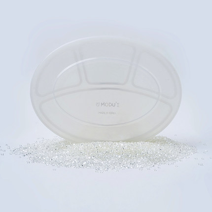 韩国modui宝宝辅食盒硅胶分格餐盘专用保鲜专用透明防撒漏盖托盘