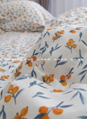 纯棉小碎花单件被罩斜纹细棉布床上用品单双人床单全棉柔软