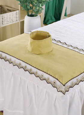 美容院床头洞巾趴巾定制按摩床垫脸巾洞巾毛巾美容床罩洞垫巾包邮