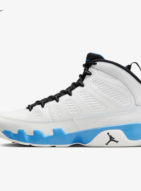 Nike/耐克男鞋Air Jordan 9 AJ9 黑白蓝高帮复古篮球鞋FQ8992-101