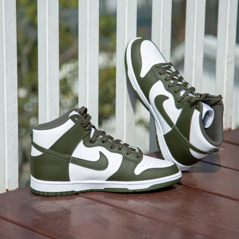 Nike耐克男鞋Dunk High 军绿色高帮男子运动休闲板鞋 DD1399-107