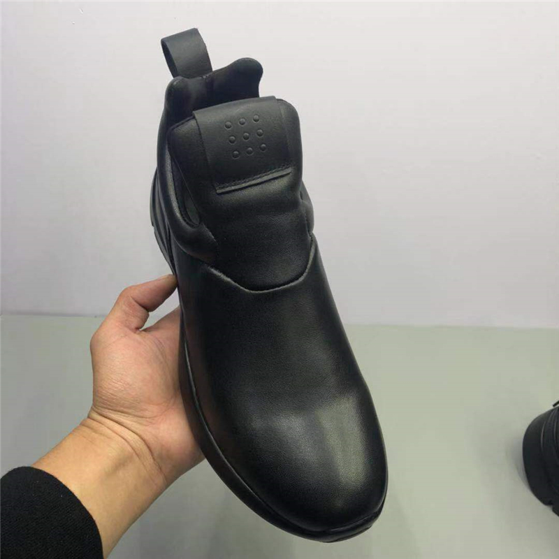 厂家处理男鞋时尚2019冬季新款加绒保暖百搭真皮运动增高个性厚底