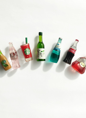 韩国创意冰箱贴纸磁贴铁一套3d立体个性仿真酒瓶吸铁石装饰留言贴