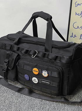 旅行包大容量健身包女运动训练包多功能手提双肩包短途行李收纳袋