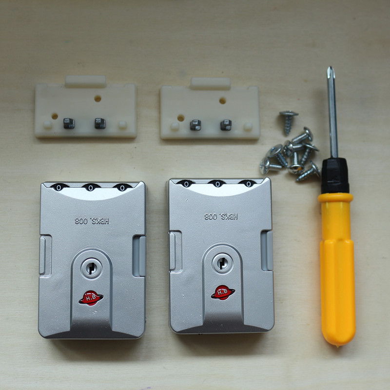 拉杆箱配件行李箱密码锁方锁通用密码箱锁扣锁HBKS008扣锁卡扣锁