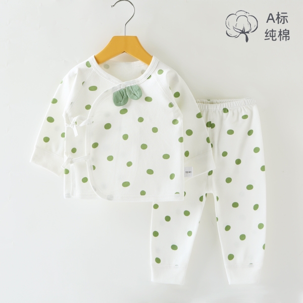 新生婴儿衣服春秋季分体套装初生纯棉和尚服0-3月初生宝宝打底衣