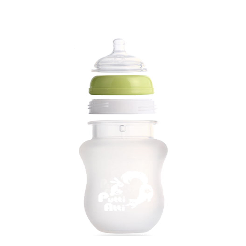 福帝爱迪PuttiAtti韩国进口新生儿宽口径硅胶仿真母乳防胀气奶瓶
