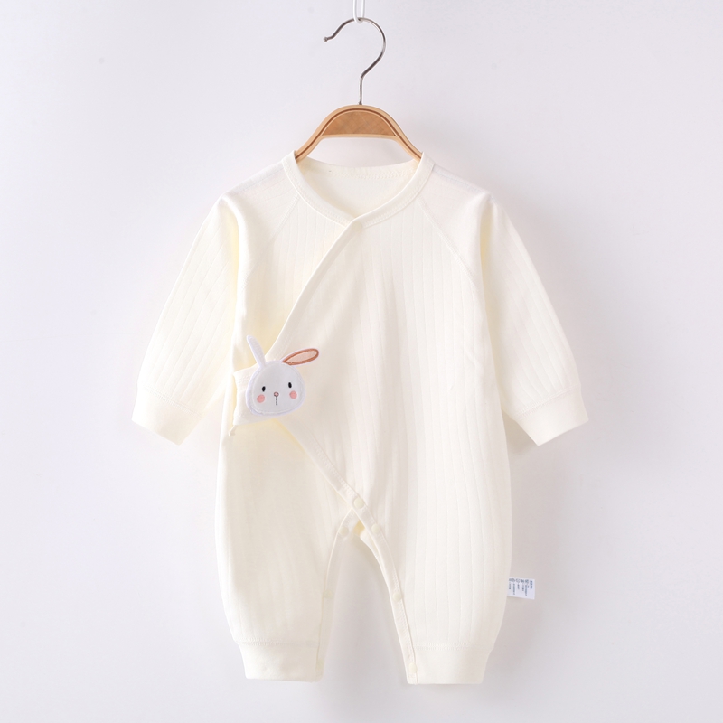 婴儿衣服蝴蝶衣春秋季薄款连体衣宝宝纯棉分体和尚空调服夏装新生
