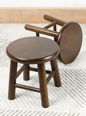 实木小凳子家用客厅现代简约老式小板凳茶几凳圆凳方凳矮凳木头凳