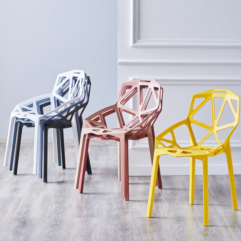 北欧网红餐椅现代简约家用椅子轻奢塑料靠背凳子书桌化妆椅休闲椅