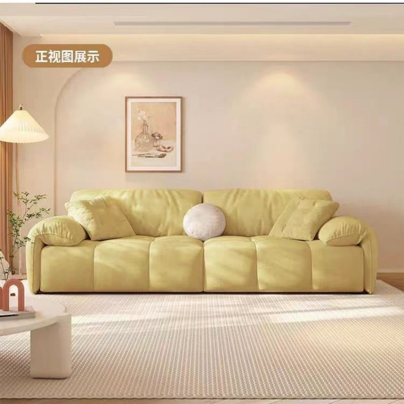 法式奶油风沙发轻奢现代简约直排大小户型客厅网红花瓣设计师家具