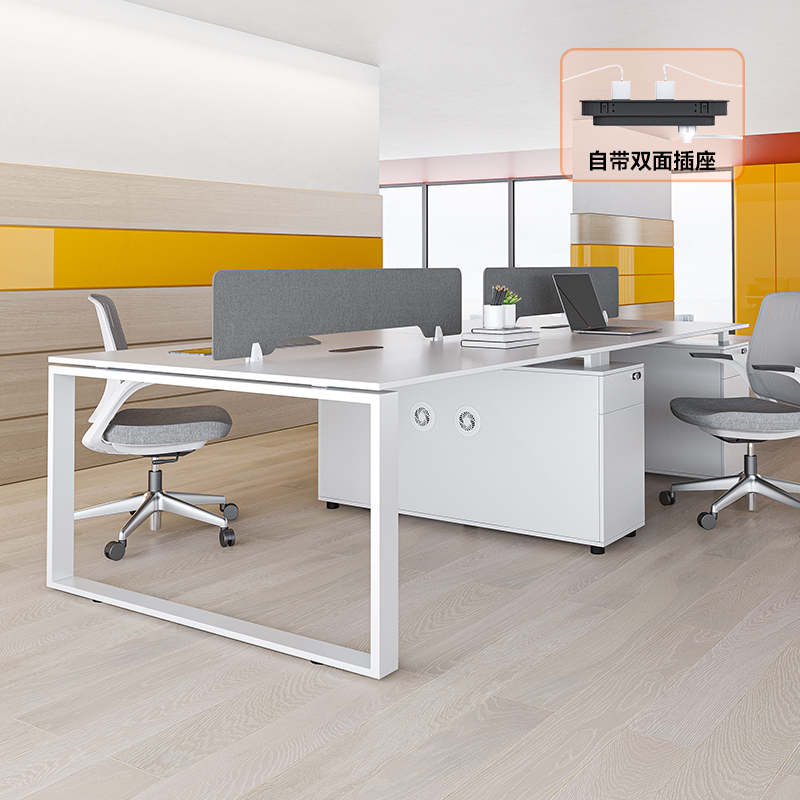 捷奥K12办公桌椅组合办公室员工位四六人位简约现代屏风位职员桌