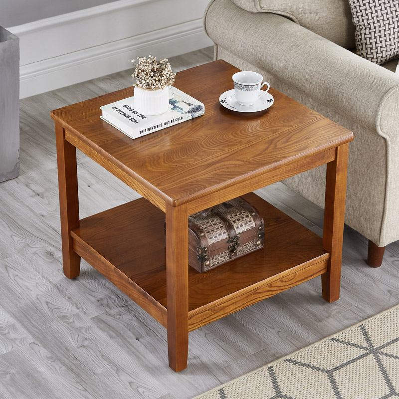 实木沙发边几角几现代简约小茶几客厅边柜角柜中式小方形桌侧边柜