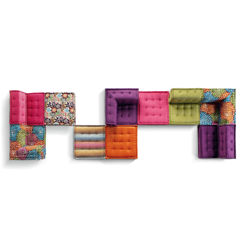 BOBOS法式城堡麻将组合彩色杨坤家模块沙发设计师家具手工缝定制