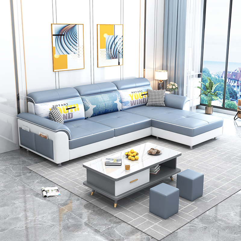 布艺小户型沙发组合拆洗乳胶三四五人客厅家具2022新款免洗科技布