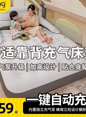 充气床垫内置泵自动帐篷户外露营睡垫打地铺便携家用冲气垫床沙发