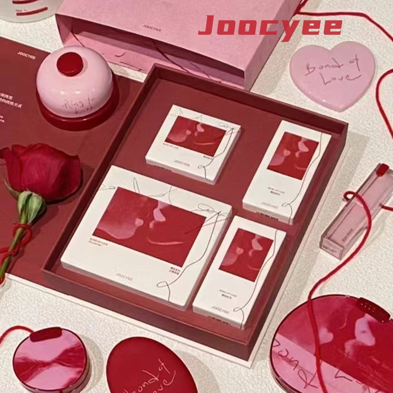 Joocyee酵色情人节红线礼盒彩妆限定套盒口红腮红眼影送女友礼物
