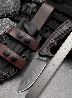 M27重型户外刀一体刀具高硬度荒野求生刀随身防身刀登山狩猎刀具