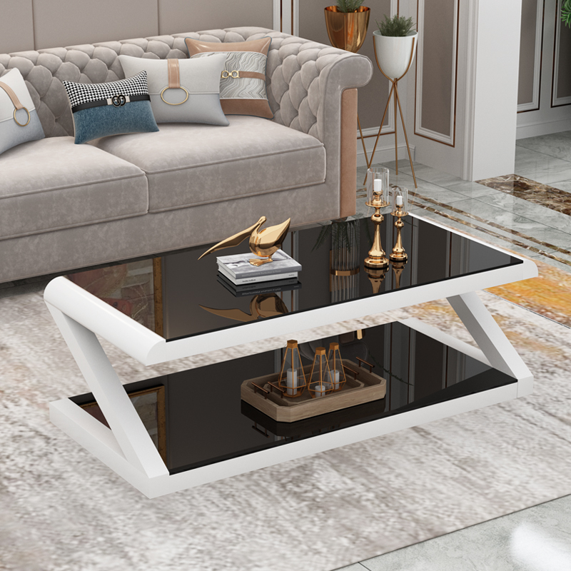 北欧茶几小户型客厅家用电视柜组合现代简约创意轻奢玻璃茶几桌