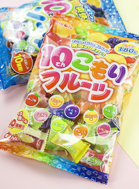 日本原装进口理本水果糖果爆酸柠檬ribon零食什锦生巨峰汽水喜糖