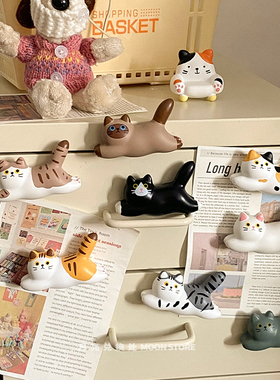 月亮兑换处 韩国ins猫咪冰箱贴可爱手工磁吸装饰个性创意磁吸铁石