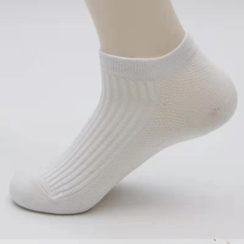 DW05-P11(4双装)纯棉商务休闲男袜夏季短筒袜子男女款短袜运动袜