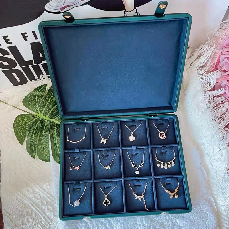 首饰盒欧式高档奢华盒子项链戒指手链双开大容量展示盒珠宝收纳盒