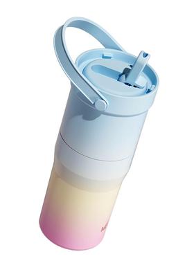 Melais保温杯大容量吸管水杯2023不锈钢男女生高颜值户外运动水壶