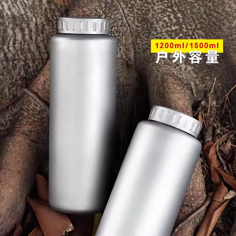 银蚁纯钛大容量户外水杯超轻便携户外运动单层不保温水瓶水壶