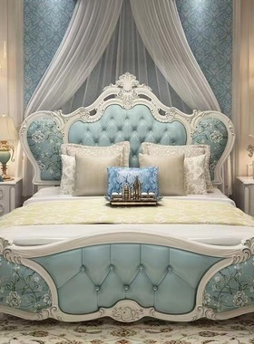 欧式床双人床轻奢储物床主卧家具公主床现代简约风格全屋套装组合