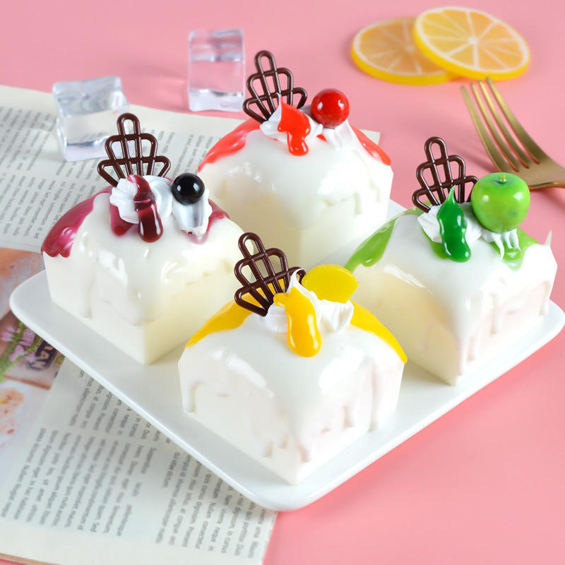 迷你仿真甜品蛋糕模型食玩小蛋糕面包食品创意美食冰箱贴道具