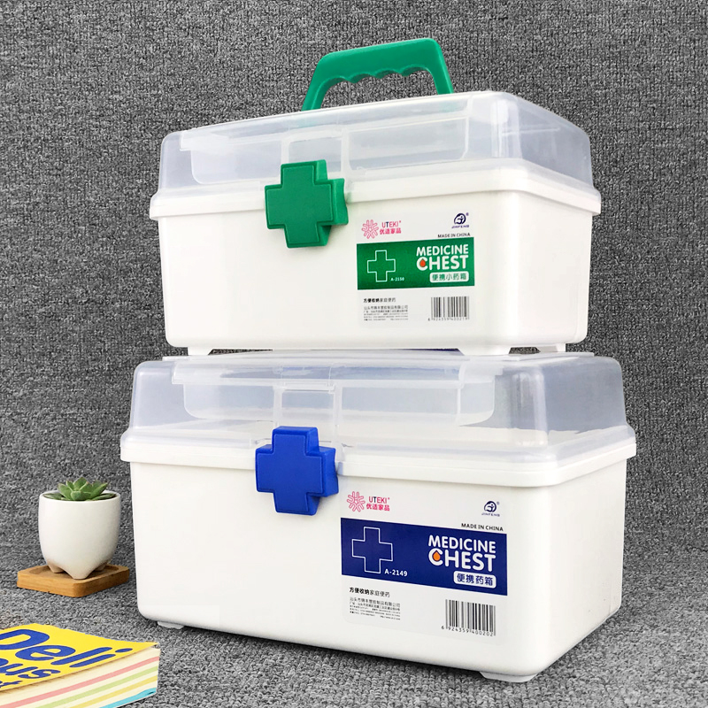 医药箱家庭装大号药品收纳盒医疗箱家用塑料急救箱儿童小药箱
