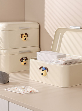 创意医药箱家用收纳盒医疗箱金属药箱紧急药品急救箱应急药盒桌面