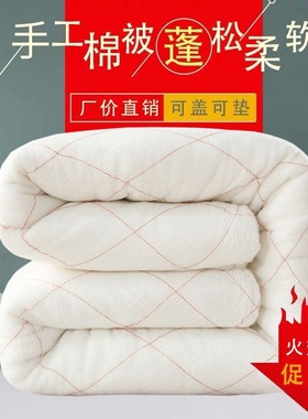 棉絮棉被棉花被子被芯床垫单人双人学生宿舍春秋冬四季通用空调被