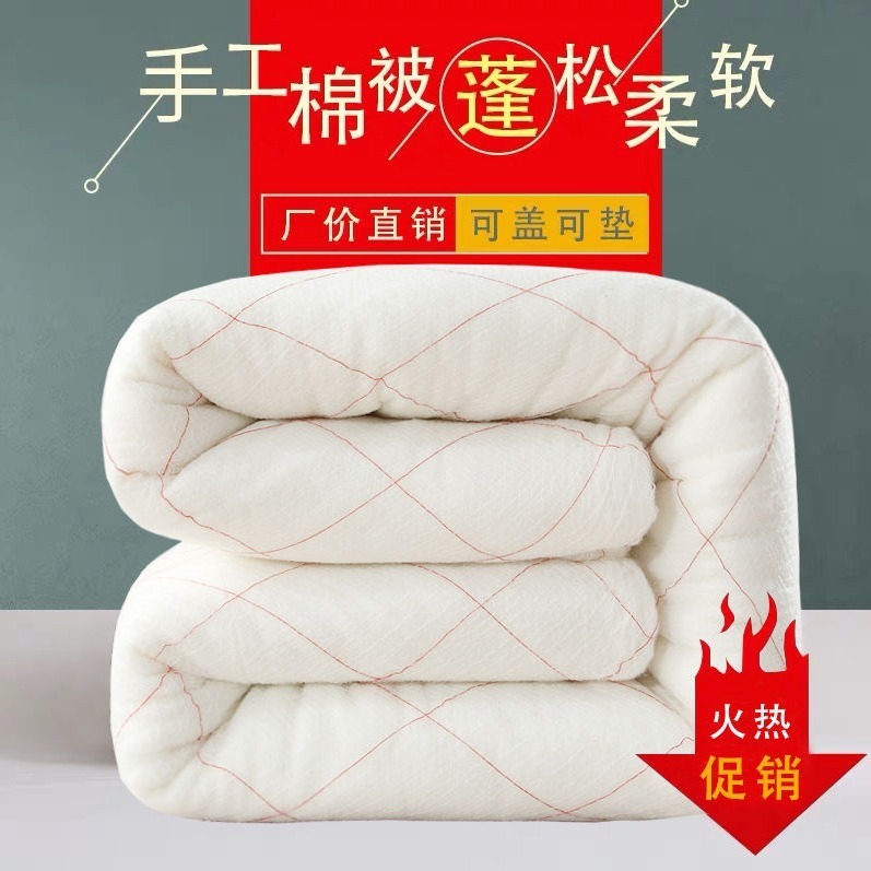 棉絮棉被棉花被子被芯床垫单人双人学生宿舍春秋冬四季通用空调被
