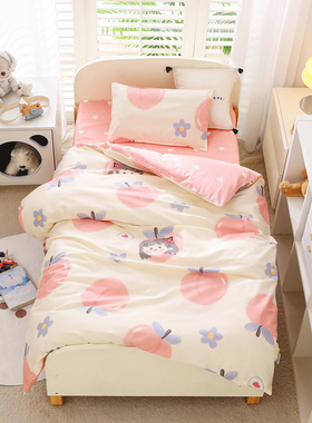 纯棉幼儿园被子三件套儿童宝宝午睡入园被褥六件套婴儿床床上用品