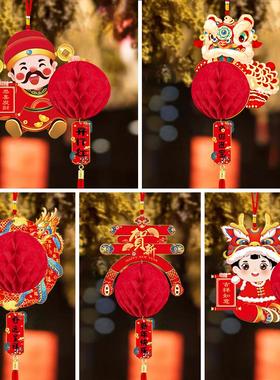 新年开门红职会场布置红灯笼春节六一商场开业2024龙年创意装饰品