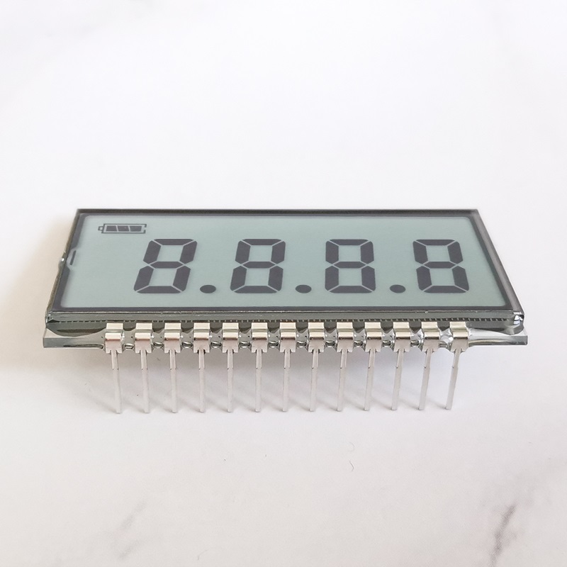 大连奇耘TN型4位8字LCD数码管七段码液晶显示屏GDC8310带电量符号