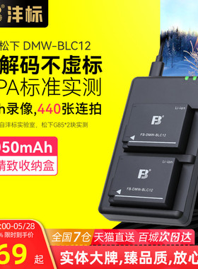 沣标DMW-BLC12电池松下FZ1000 FZ300 G85 80 GX8 G6 G7 GH2相机FZ2500适马FPL DP3Q DP0Q徕卡CL V-LUX4充电器