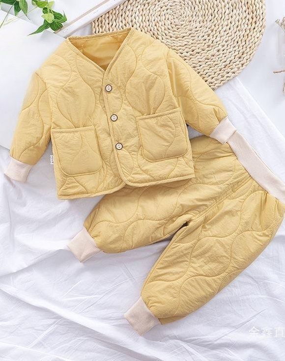 男女儿童秋冬套装加厚中小童宝宝棉服袄保暖睡衣长袖家居服两件套