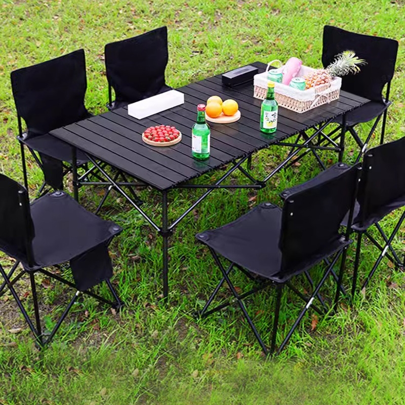 户外折叠桌椅便携式蛋卷桌野餐桌子露营装备用品收纳摆摊桌地摊桌