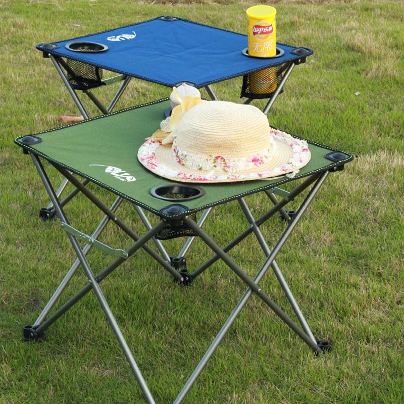艾尚游迷你布桌登山野营旅行野餐休闲沙滩桌户外便携折叠桌钓鱼桌