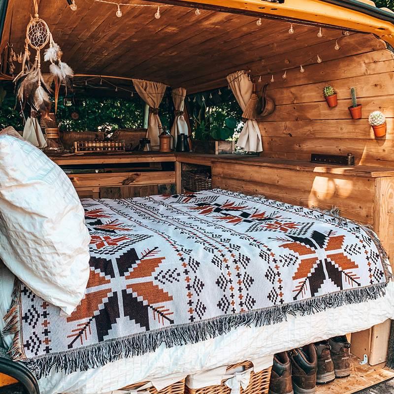 波西米亚风野餐垫ins户外垫子露营用品帐篷地毯野炊地垫折叠桌布