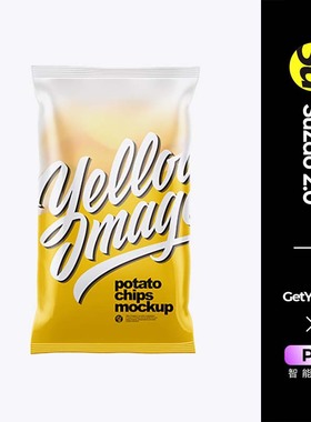 食品包装袋子ps样机品牌vi设计标签贴图智能图层可编辑mockup素材